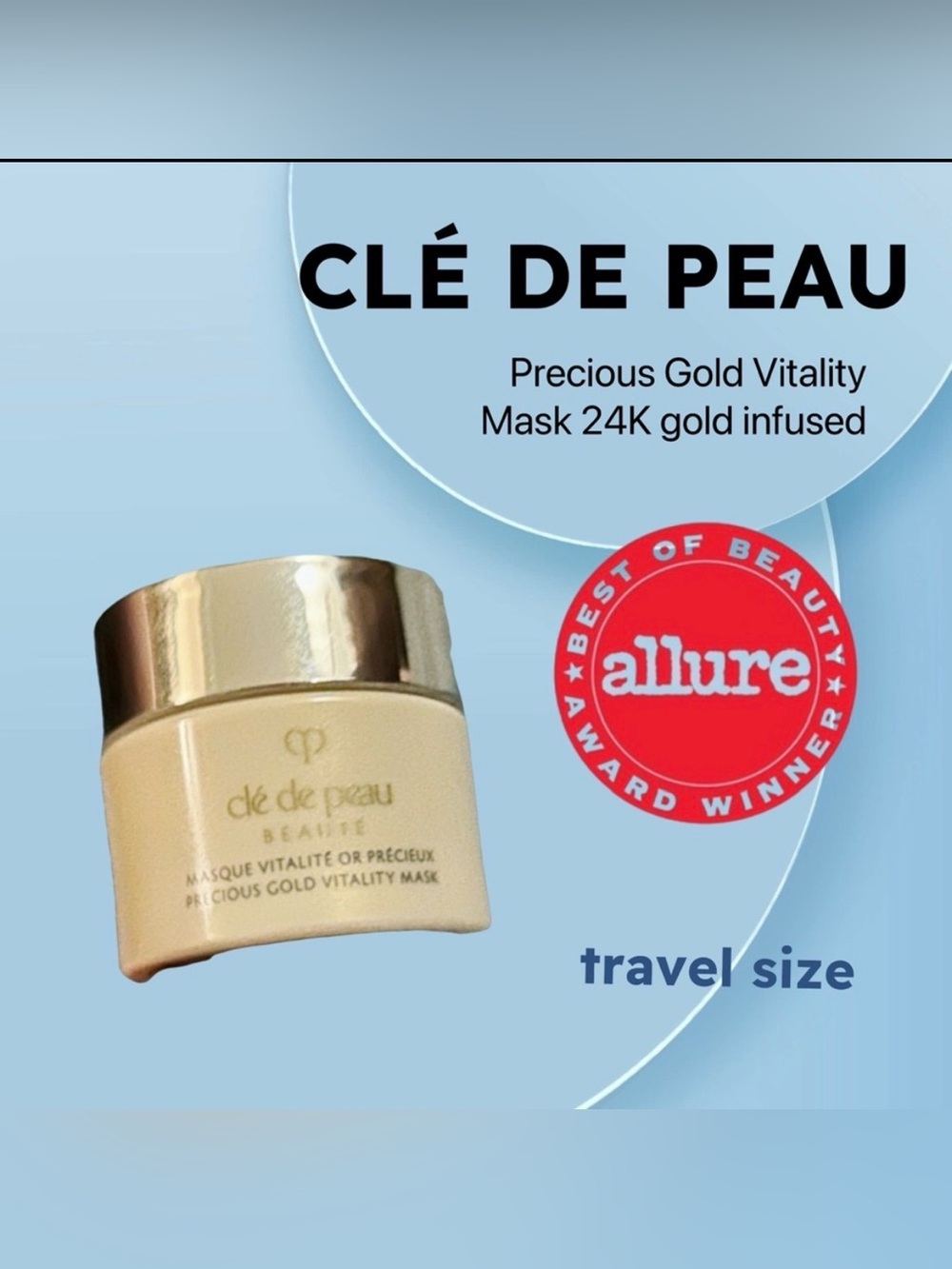 🇯🇵🌟🆕NWOB CLÉ DE PEAU |TRAVEL| Premium glow & vitality 24K Gold infused Mask
